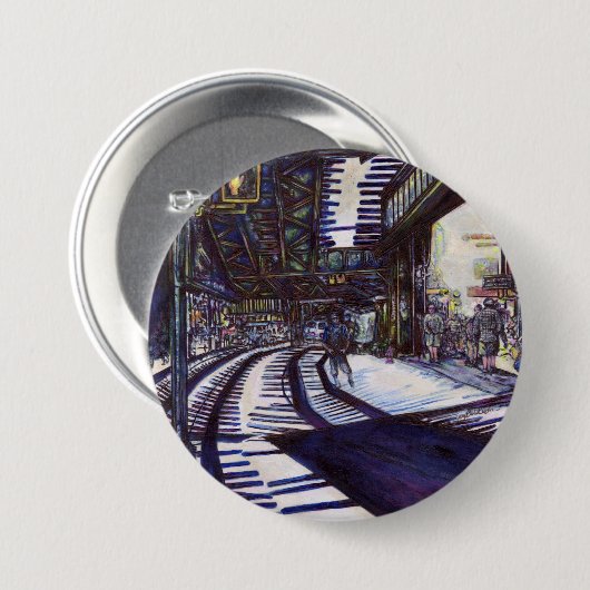 Badge Rond 7,6 Cm Dusting the Piano (Devant & derrière)