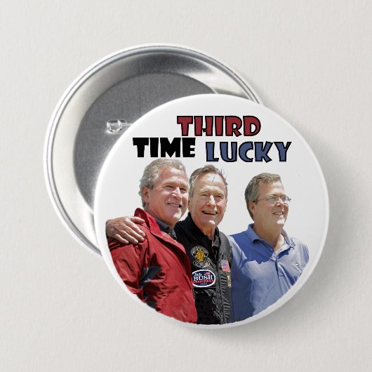 Badge Rond 7,6 Cm Dynastie de Bush (Devant & derrière)