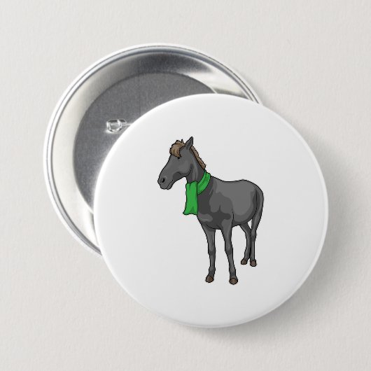 Badge Rond 7,6 Cm Écharpe de cheval (Devant & derrière)