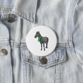 Badge Rond 7,6 Cm Écharpe de cheval (En situation)