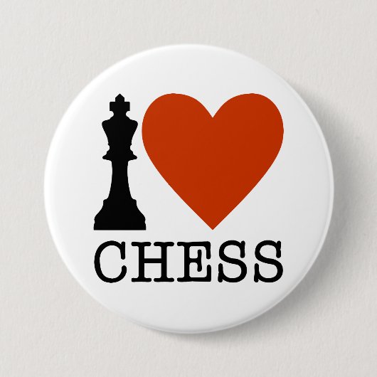 Badge Rond 7,6 Cm Échecs (Devant)