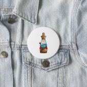 Badge Rond 7,6 Cm Échecs King Chess (En situation)