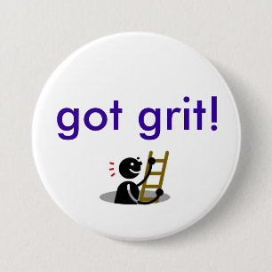 Badge Rond 7,6 Cm Échelle, obtenue la poussière abrasive !