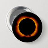 Badge Rond 7,6 Cm Éclipse solaire quasi totale (Devant & derrière)