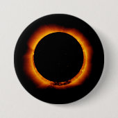 Badge Rond 7,6 Cm Éclipse solaire quasi totale (Devant)