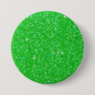 Badge Rond 7,6 Cm Écran vert Parties scintillant