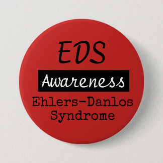 Badge Rond 7,6 Cm EDS Ehlers-Danlos Sensibilisation au syndrome Zebr