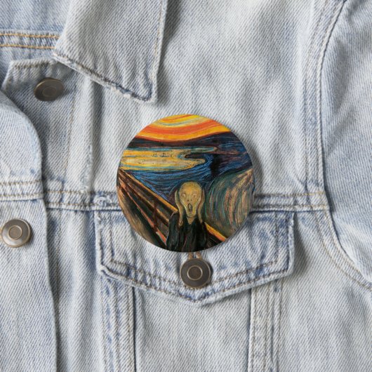 Badge Rond 7,6 Cm Edvard Munch (En situation)