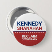 Badge Rond 7,6 Cm Élection de Kennedy Shanahan 2024 (Devant & derrière)
