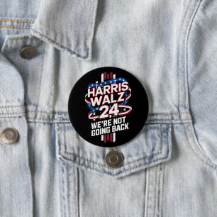 Badge Rond 7,6 Cm Élection Harris Waltz 2024 Kamala Harris Tim Waltz