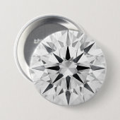 Badge Rond 7,6 Cm Elegant Diamond Inspired 3" Button - Custom Design (Devant & derrière)