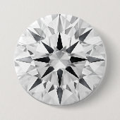 Badge Rond 7,6 Cm Elegant Diamond Inspired 3" Button - Custom Design (Devant)