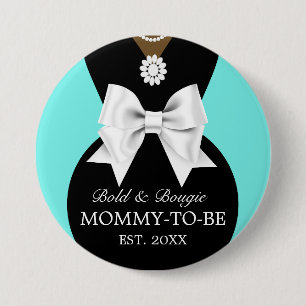 Badge Rond 7,6 Cm Elégant Ethnic Turquoise Baby & Co Tiffany Baby sh