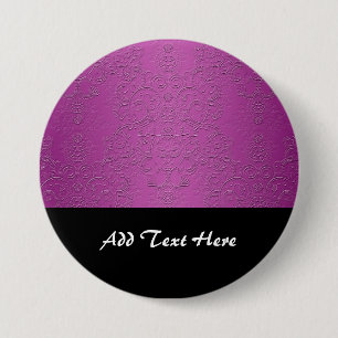 Badge Rond 7,6 Cm Élégant Violet