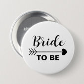 Badge Rond 7,6 Cm Élégante et simple mariée à être (Devant & derrière)