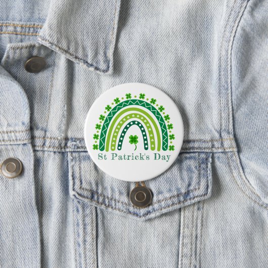 Badge Rond 7,6 Cm Élégante fête de la Saint Patrick (En situation)