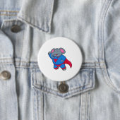 Badge Rond 7,6 Cm Elephant (En situation)