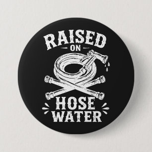 Badge Rond 7,6 Cm Élevé à l'eau de tuyau d'arrosage