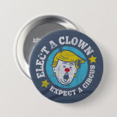 Badge Rond 7,6 Cm Élisez un clown, attendez les boutons d'un cirque (Devant & derrière)