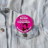 Badge Rond 7,6 Cm "Elle a persisté !" Pin (En situation)