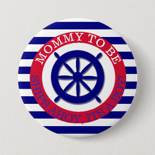 Badge Rond 7,6 Cm Embarque le volant, son un bouton de baby shower