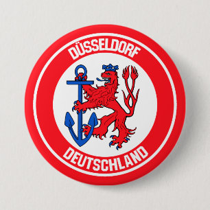 Badge Rond 7,6 Cm Emblem rond de Düsseldorf