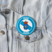 Badge Rond 7,6 Cm Emblem rond de Galice (En situation)