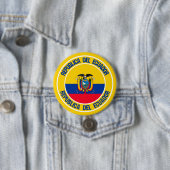Badge Rond 7,6 Cm Emblème autour de l'Equateur (En situation)
