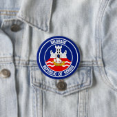 Badge Rond 7,6 Cm Emblème de Belgrade Round (En situation)