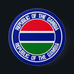 Badge Rond 7,6 Cm Emblème de la Gambie<br><div class="desc">Emblème de la Gambie</div>