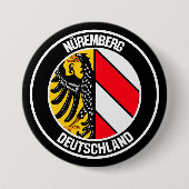 Badge Rond 7,6 Cm Emblème de Nuremberg (Devant)