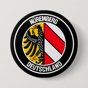 Badge Rond 7,6 Cm Emblème de Nuremberg