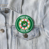 Badge Rond 7,6 Cm Emblème de ronde Porto Rico (En situation)