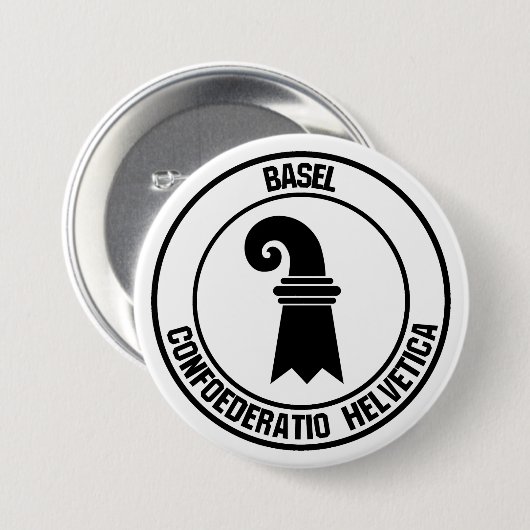 Badge Rond 7,6 Cm Emblème du cycle de Bâle (Devant & derrière)