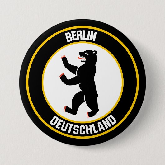 Badge Rond 7,6 Cm Emblème du cycle de Berlin (Devant)