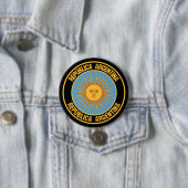 Badge Rond 7,6 Cm Emblème du cycle de l'Argentine (En situation)