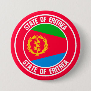 Badge Rond 7,6 Cm Emblème du cycle de l'Érythrée