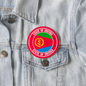 Badge Rond 7,6 Cm Emblème du cycle de l'Érythrée (En situation)