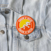 Badge Rond 7,6 Cm Emblème du cycle du Bhoutan (En situation)