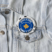 Badge Rond 7,6 Cm Emblème du cycle du Kosovo (En situation)
