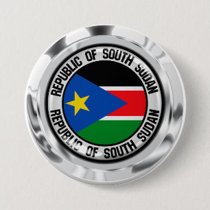 Badge Rond 7,6 Cm Emblème du cycle du Sud-Soudan