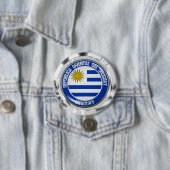 Badge Rond 7,6 Cm Emblème du Cycle d'Uruguay (En situation)