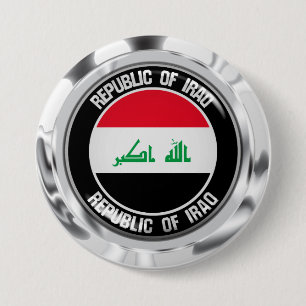 Badge Rond 7,6 Cm Emblème du cycle irakien