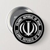 Badge Rond 7,6 Cm Emblème du cycle iranien (Devant & derrière)