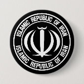 Badge Rond 7,6 Cm Emblème du cycle iranien (Devant)
