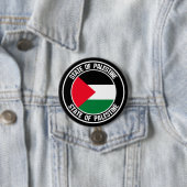 Badge Rond 7,6 Cm Emblème du cycle palestinien (En situation)