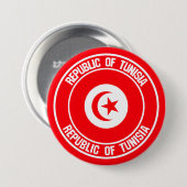 Badge Rond 7,6 Cm Emblème du cycle tunisien (Devant & derrière)
