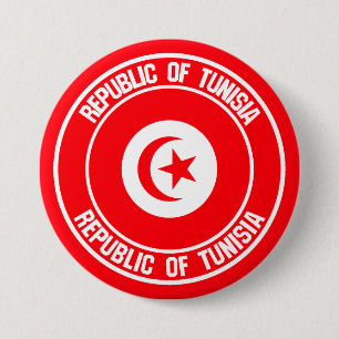 Badge Rond 7,6 Cm Emblème du cycle tunisien