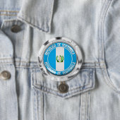 Badge Rond 7,6 Cm Emblème du Guatemala (En situation)