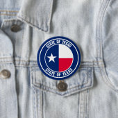 Badge Rond 7,6 Cm Emblème du Texas Round (En situation)